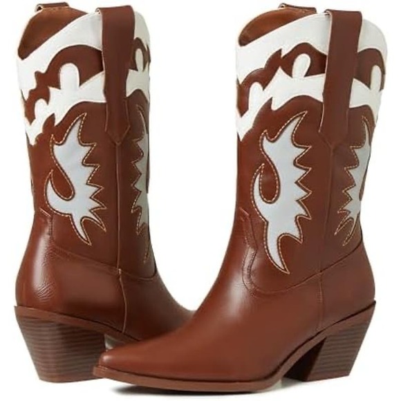 Kalstage Women's Retro High Heel Cowboy Boots | Sz 8 Shoes MSRP $110 - Picture 6 of 9